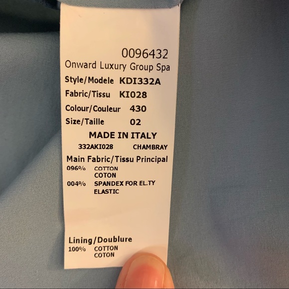 Michael Kors blue button up shirt. Size 2 - Picture 9 of 10